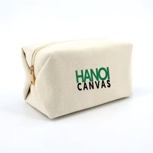 Wholesale Custom Fashion Plain Pattern <b>Makeup</b> Pouch Canvas Cosmetic <b>Travel</b> <b>Bag</b> with Zipper | OEM & ODM - Product Image 2