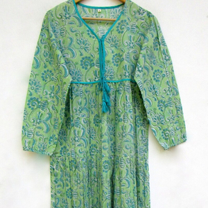 Hot Sale Ultimate <b>Balloon</b> Long Sleeve Women Dress and V-neck Girls Maxi Dress Made of Rayon Women Beach Dress With Button Cuffs - Product Image 1