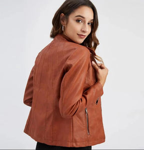 Veste en cuir véritable sur mesure de qualité supérieure pour femme, collection Hiver 2026 – Nouveaux modèles respirants et personnalisés - Product Image 5