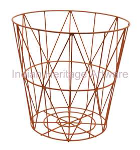 IHA IHAWB040 Poubelle de rangement en fer noir de forme ronde pour bureau et cuisine, lieu d'origine : - Product Image 1