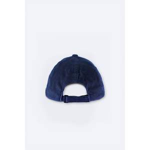 Sombrero de pana de algodón 100% azul marino para mujer, gorra trasera ajustable con forro interior, accesorio de calcetería de moda, talla única TR Made - Product Image 4