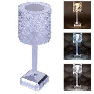 Diamond Palace Rechargeable LED Table Lamp Cordless Touch Feature with Flexible Design for Bedrooms Offices <b>5V</b> Input Voltage - Product Image 1