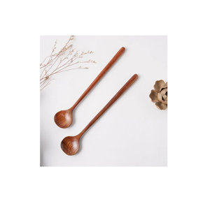 Cucharón de sopa de madera de tamaño personalizable de gran oferta con asa, Juego de 2 piezas para cena para uso en cocina, disponible al mejor precio al por mayor - Product Image 1