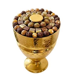 Factory Direct Gold Metal <b>Chocolate</b> Bowl Eco-Friendly Handmade Round Shape Fancy Candy And Sweets Serving Bowl For <b>Wedding</b> - Product Image 3