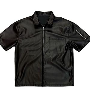 Respirant coupe ajustée été fermeture éclair t-shirt pour hommes gym entraînement à manches courtes vêtements de sport décontracté sportif mode vêtements d'entraînement - Product Image 1