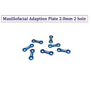 Ensemble de 10 plaques osseuses miniatures en titane vétérinaire pour chirurgie maxillo-faciale, 2,0 mm, en acier inoxydable, instruments chirurgicaux dentaires - Product Image 2
