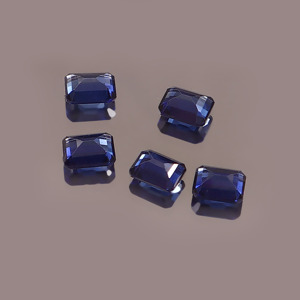 Zafiro Azul Cultivado en Laboratorio, Corte Octogonal de 2x3mm, Facetado, Calibrado, Piedra Suelta Certificada para Joyería, Venta al Por Mayor - Product Image 3