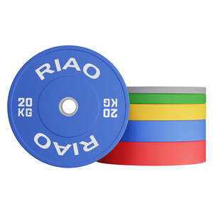 Équipement de fitness haltérophilie <span class=keywords><strong>KG</strong></span> plaques de pare-chocs plaques de poids en <span class=keywords><strong>caoutchouc</strong></span> de couleur disques d'haltères - Product Image 4