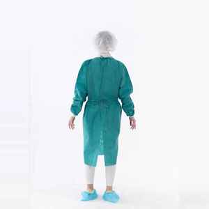Robe de patient de haute qualité, vêtements jetables à manches courtes pour hôpital, pour hommes et femmes, service de faible MOQ - Product Image 5