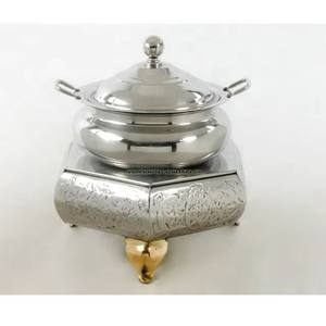 Plat de service rond en acier inoxydable à prix compétitif, chauffe-plats pour buffet, parfait pour les restaurants, les mariages et les événements - Product Image 6