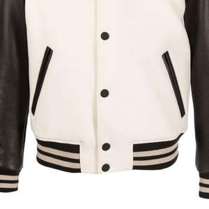 Veste universitaire unisexe personnalisée en laine/cuir, respirante, écologique, séchage rapide, logo personnalisable, couleur au choix - Product Image 6