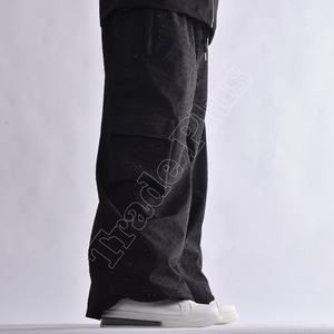 Pantalon de ski baggy pour hommes imperméable unisexe ample jambe large Cargo pantalon de snowboard coupe-vent fermeture à glissière Vente en gros sur mesure - Product Image 6