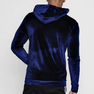 Customized Winter Fashion Blank <b>Hoodies</b> <b>Men</b> Custom Printing <b>Plain</b> Solid Color Pullover Velour's Hoodie New Style - Product Image 2