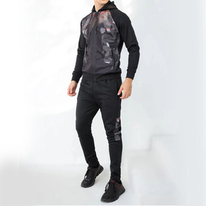 Chándales de hombre con diseño abstracto y estampado geométrico, ropa de gimnasio, tamaño totalmente ajustado, logotipo y etiqueta personalizados, aspecto Premium - Product Image 1