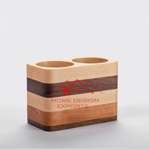 Hot Seling Hot Selling Wooden Desk <b>Organizer</b> Container Bamboo Office Custom Pen Holder <b>for</b> Storage - Product Image 6