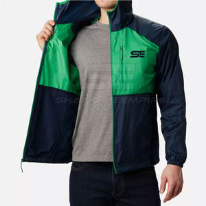 Chaqueta Cortavientos Impermeable con Capucha para Hombre, de Alta Calidad, Diseño Moderno, Servicio OEM, Estilo Invernal - Product Image 6