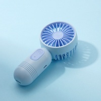 Ventilateur portable USB mini de haute qualité, populaire, 3 vitesses, vent puissant, 300mAh à 500mAh, rechargeable