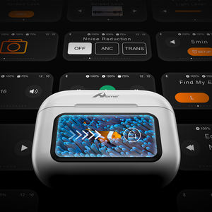 Auriculares inalámbricos, auriculares Bluetooth de color blanco con pantalla de alimentación digital, pantalla táctil, juego deportivo - Product Image 6