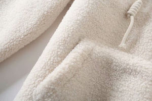 OEM Wholesale Custom Thick Pullover Fuzzy Furry <b>Sherpa</b> Fleece Hoodie for Men Customized Logo - Product Image 4