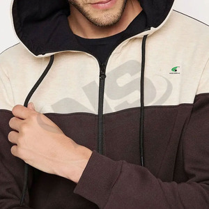 Ensemble de survêtement décontracté personnalisé avec sweat à capuche zippé et pantalon de jogging pour homme – OEM, en molleton de coton respirant, tendance et confortable pour l'entraînement - Product Image 3
