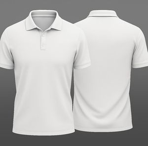 Dernière collection de polos pour hommes confortables, doux, coupe régulière avec motif solide, tissu en jersey respirant, vente avant - Product Image 4