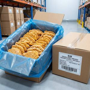 Filete <span class=keywords><strong>de</strong></span> Pollo Empanizado Crujiente Congelado <span class=keywords><strong>de</strong></span> Grado A a Granel |   Pollo Frito Halal, Katsu Schnitzel para Restaurantes - Product Image 5