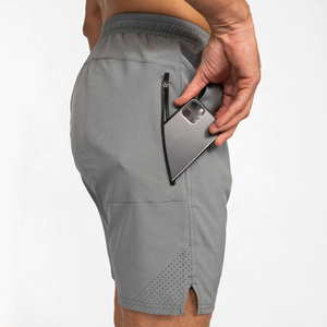 กางเกงออกกำลังกายขาสั้น93% สำหรับผู้ชายกางเกงขาสั้นออกกำลังกายฟิตเนส7% ใยสังเคราะห์ผ้าสแปนเด็กซ์มีตะเข็บหยักกางเกงขาสั้นระบายอากาศได้ดี2025ใหม่ - Product Image 3