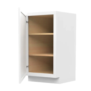 Armarios de cocina Estilo americano Tablero de panel de color madera blanca Caja de armario de cocina de MDF moderna con cubierta laminada - Product Image 4