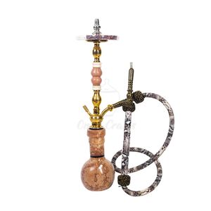 Compre un Juego de Cachimba de Mármol Rosa Melocotón de Alta Calidad, Elegante Base de Piedra, Decoración para Salón - Product Image 1