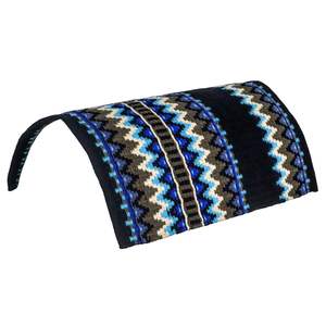 Manta de sillín de caballo de 100% lana de diseño personalizado, almohadilla tejida a mano duradera para eventos de espectáculo, caballo occidental de polialgodón, venta al por mayor, OEM - Product Image 4