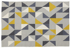 Tapis d'intérieur en soie brodée de haute qualité, motif abstrait élégant, coton et laine, rehaussez n'importe quelle pièce de votre maison - Tapis d'intérieur en solde - Product Image 5