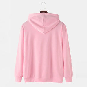 Sweat à capuche solide de coupe régulière à épaules tombantes pour hommes 100% coton personnalisé 340 grammes de polaire lourde sans ficelle DTG impression haute - Product Image 2