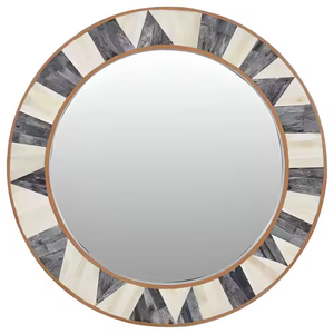 Miroirs muraux décoratifs élégants en incrustation d'os, modernes, faits à la main, écologiques, par Crescent Crafts - Product Image 3