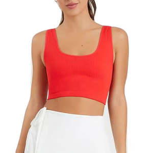 Soutien-gorge de sport léger et rembourré à maintien élevé pour femme avec bretelles réglables, tissu respirant, coussinets amovibles pour le yoga et la course à pied OEM - Product Image 2