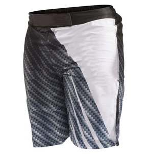 Short MMA personnalisé pour homme avec impression par sublimation, séchage rapide, fente latérale haute, pour UFC Jiu Jitsu Muay Thai-Free Combat Martial Arts Wear - Product Image 5