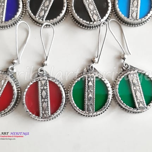 Premium Quality Kuchi German Silver <b>Earrings</b> Wholesale Tribal Afghan Jewelry Supplier - Product Image 4