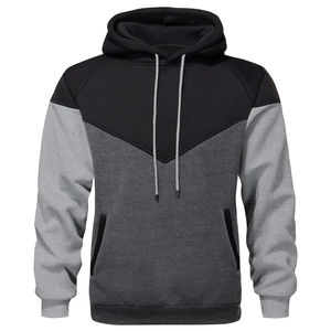 Sweat à capuche oversize décontracté pour homme en polyester/coton, noir, avec impression de logo personnalisé, ODM régulier, léger pour l'hiver - Product Image 3
