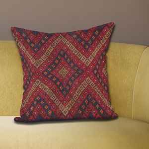 Cojín Decorativo con Estampado de Kilim Turco Vintage, Decoración Única para el Hogar, 8"x8" - 20x20 cm - Product Image 2