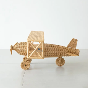 Nouveau design rotin naturel avion volant enfants jouet Offre Spéciale bien conçu gros jouets avions pour enfants faire semblant de jouer - Product Image 2