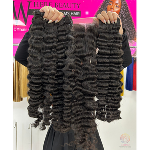 ราคาถูกราคาโรงงานโดยตรงเวียดนาม Remy Wave ต่อผม Bundles 12Aa Deep Wave Bundles ผมมนุษย์ผ้าคู่ - Product Image 2