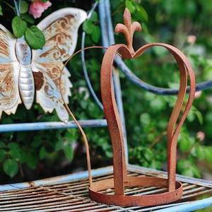 Adorno de Jardín Moderno de Hierro Forjado, Escultura Decorativa de Metal para Exteriores, Patio, Jardín, Cama de Flores, Césped, Decoración del Hogar, Pioneera - Product Image 2