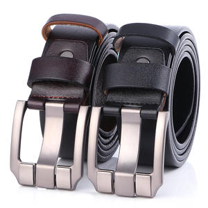 Ceintures en cuir véritable pour hommes de haute qualité, style professionnel confortable, boucles en laiton de luxe, épingles personnalisées - Product Image 2