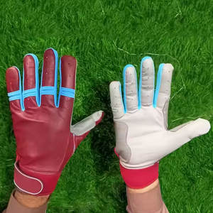 Guantes de bateo de béisbol y softbol de alta calidad 2025, guantes de cuero genuino, servicio ODM y OEM, guantes de bateo de béisbol a la venta - Product Image 5