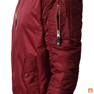 Artículo superventas 2024 chaquetas bomber de invierno de moda personalizadas para hombre tela de alta calidad con decoración de bolsillo precio al por mayor - Product Image 4