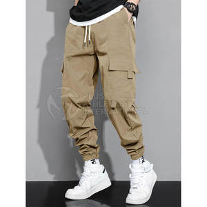 Pantalones de calle de estilo fresco para hombre con cintura ajustable y apariencia de utilidad pantalones de calle para hombre - Product Image 4