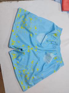 Short 100% polyester avec impression par sublimation, short 100% maille pour plage, gym, course, réveil, sport, plis, entrejambe de 5 pouces - Product Image 3