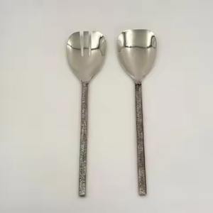 Juego de Servidores de Ensalada de Acero Inoxidable con Acabado Pulido Natural, Moderno y Lujoso, Apto para Lavavajillas, Utensilios para Ensalada para el Hogar - Product Image 3