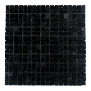 Absolute Black Granite Polished Durable <b>Mosaic</b> Tile 5/8x5/8 Minimalist Design Surface Finish for Kitchen Staircase Use UNION - Product Image 1