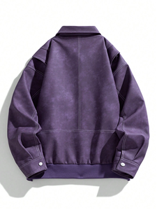 Chaqueta de piel de oveja original para hombre de la mejor calidad, chaqueta de piel auténtica de último diseño vintage, estilo motorista OEM - Product Image 2