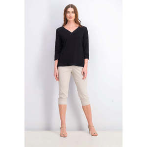 Canotta da Donna Karen Scott Traspirante Stile Vintage Chic Nera con Bordo a Occhielli Taglia Unica Stile Casual con Maniche Eleganti - Product Image 3